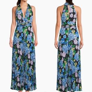 New Ungaro Elizabeth Floral Satin Maxi Dress size XS